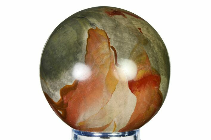 Polished Polychrome Jasper Sphere - Madagascar #337245